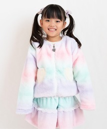 ノーカラージャケット（パープル/紫色系）ファッション通販