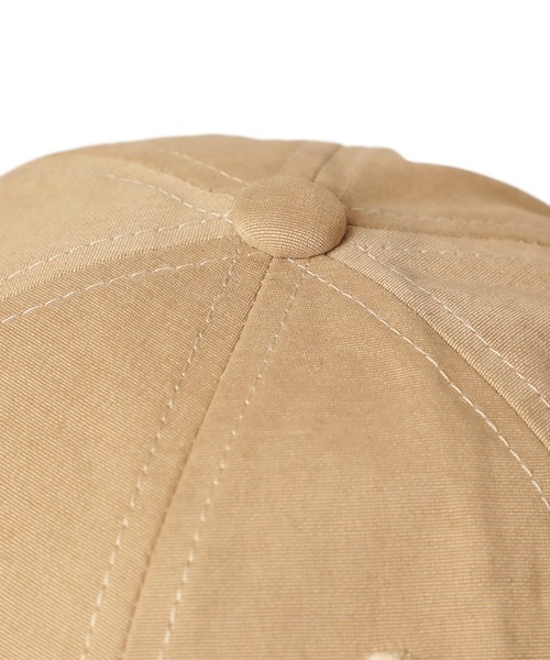 14+（イチヨンプラス）の「ピーチスキン風IP刺繍キャップ（キャップ・レディース・チャコールグレー/ダークオレンジ/ブラック/カーキ/アイボリー/ベージュ・MEDIUM/X-LARGE）」の7枚目の写真