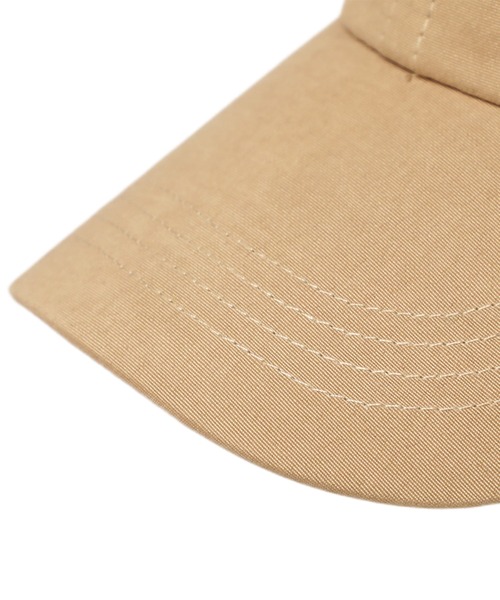 14+（イチヨンプラス）の「ピーチスキン風IP刺繍キャップ（キャップ・レディース・チャコールグレー/ダークオレンジ/ブラック/カーキ/アイボリー/ベージュ・MEDIUM/X-LARGE）」の18枚目の写真