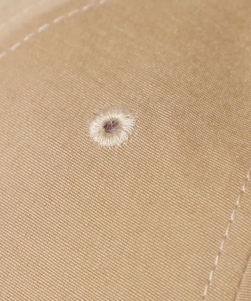 14+（イチヨンプラス）の「ピーチスキン風IP刺繍キャップ（キャップ・レディース・チャコールグレー/ダークオレンジ/ブラック/カーキ/アイボリー/ベージュ・MEDIUM/X-LARGE）」の16枚目の写真