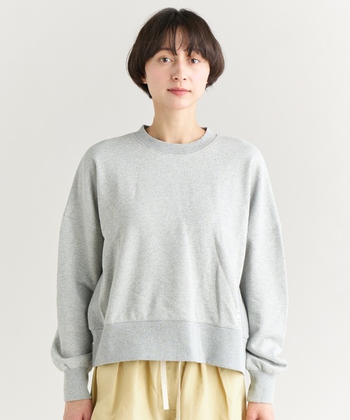 NANGA(ナンガ)の「ECO HYBRID SWEATSHIRT W/エコハイブリッド スウェットシャツ(ウィメンズ)(スウェット・レディース・ブラック/モカ/ライトグレー/ブラック系/イエロー/ピンク・M/S/L)」の1枚目の写真