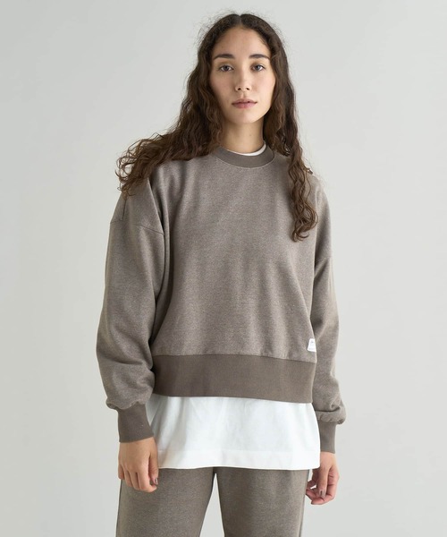 NANGA(ナンガ)の「ECO HYBRID SWEATSHIRT W/エコハイブリッド スウェットシャツ(ウィメンズ)(スウェット・レディース・ブラック/モカ/ライトグレー/ブラック系/イエロー/ピンク・M/S/L)」の5枚目の写真