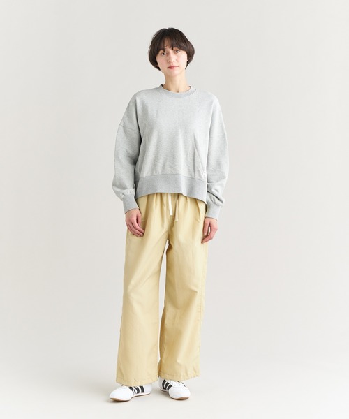 NANGA(ナンガ)の「ECO HYBRID SWEATSHIRT W/エコハイブリッド スウェットシャツ(ウィメンズ)(スウェット・レディース・ブラック/モカ/ライトグレー/ブラック系/イエロー/ピンク・M/S/L)」の18枚目の写真