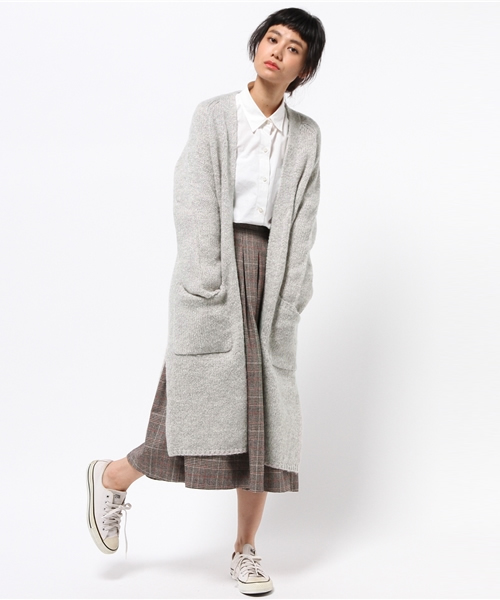 Discoat Parisien（ディスコートパリシアン）の「【スザンヌコラボ】ロングカーディガン（カーディガン/ボレロ・レディース・グレー/ネイビー・ﾌﾘ-）」の11枚目の写真