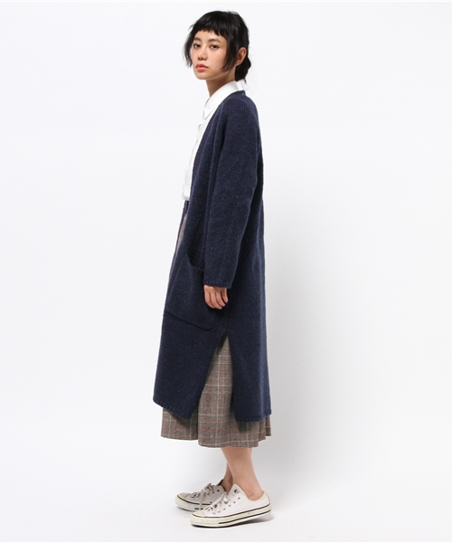 Discoat Parisien（ディスコートパリシアン）の「【スザンヌコラボ】ロングカーディガン（カーディガン/ボレロ・レディース・グレー/ネイビー・ﾌﾘ-）」の8枚目の写真
