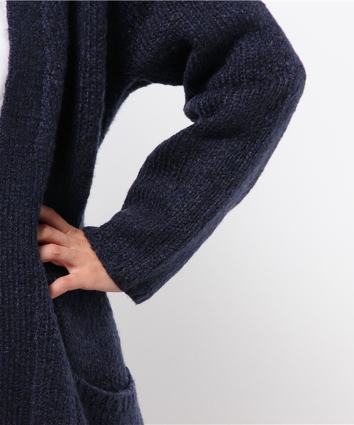 Discoat Parisien（ディスコートパリシアン）の「【スザンヌコラボ】ロングカーディガン（カーディガン/ボレロ・レディース・グレー/ネイビー・ﾌﾘ-）」の3枚目の写真