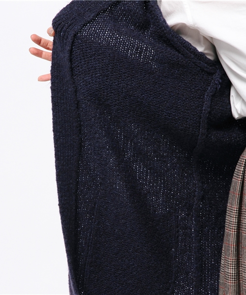 Discoat Parisien（ディスコートパリシアン）の「【スザンヌコラボ】ロングカーディガン（カーディガン/ボレロ・レディース・グレー/ネイビー・ﾌﾘ-）」の5枚目の写真