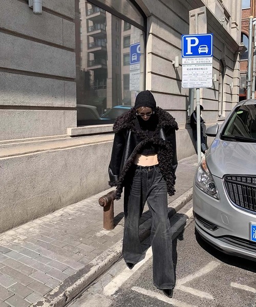 chuclla(チュクラ)の「【LONSLAN】リバーシブル オーバー ボアムスタン CHLONW24a013(その他アウター・レディース・ブラック・FREE)」の10枚目の写真