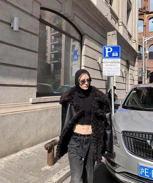 chuclla(チュクラ)の「【LONSLAN】リバーシブル オーバー ボアムスタン CHLONW24a013(その他アウター・レディース・ブラック・FREE)」の19枚目の写真