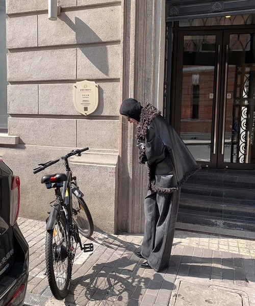 chuclla(チュクラ)の「【LONSLAN】リバーシブル オーバー ボアムスタン CHLONW24a013(その他アウター・レディース・ブラック・FREE)」の2枚目の写真