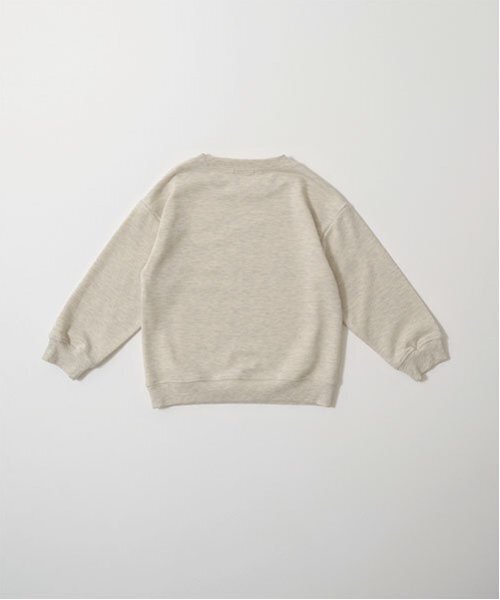 b・ROOM（ビールーム）の「【万能アイテム】選べる7パターンアソートプリントスウェット（スウェット・キッズ・オートミール/ベージュ/マスタード/チャコール/ライトグリーン/ブルーグレー/ブルー・100cm/110cm/120cm/130cm/140cm/150cm）」の10枚目の写真