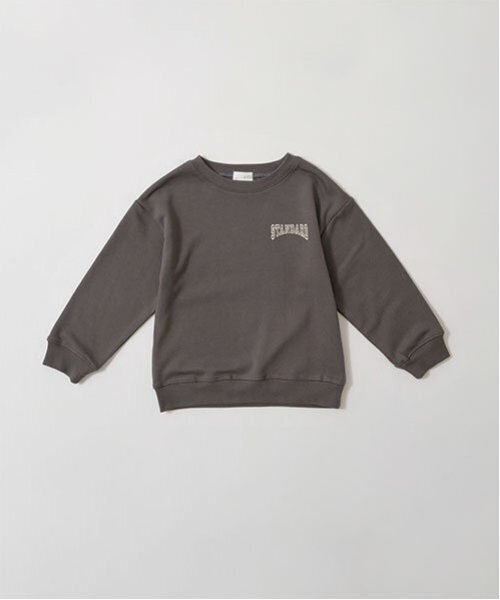 b・ROOM（ビールーム）の「【万能アイテム】選べる7パターンアソートプリントスウェット（スウェット・キッズ・オートミール/ベージュ/マスタード/チャコール/ライトグリーン/ブルーグレー/ブルー・100cm/110cm/120cm/130cm/140cm/150cm）」の11枚目の写真