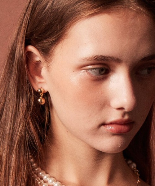 VINTAGE HOLLYWOOD(ビンテージハリウッド)の「●Ball Drop Earrings(ピアス(両耳用)・レディース・シルバー/ゴールド・FREE)」の2枚目の写真