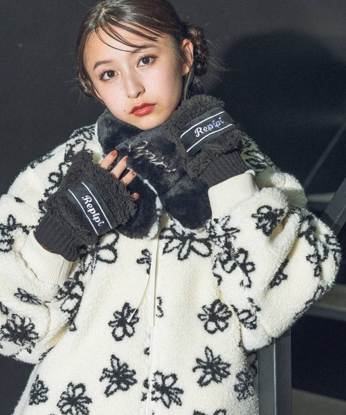 セール】リバーシブルファーマフラー（マフラー）｜repipi armario