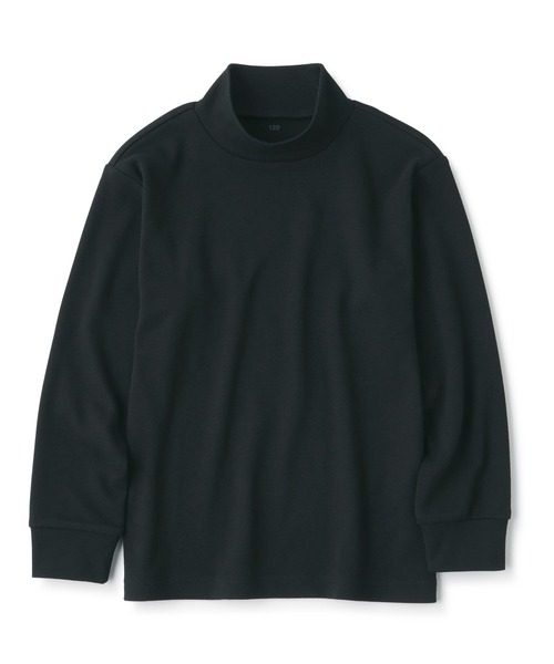 セール】キッズ 起毛スムース編みハイネック長袖Tシャツ（Tシャツ