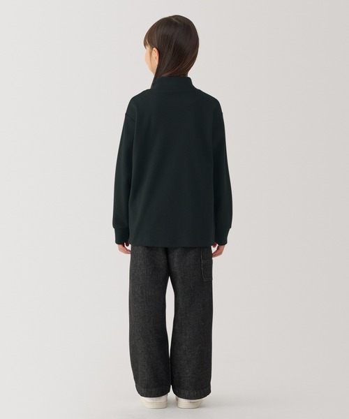 無印良品(ムジルシリョウヒン)の「キッズ 起毛スムース編みハイネック長袖Tシャツ(Tシャツ/カットソー・キッズ・ブラック系/ラベンダー/ピンク系/ネイビー系/ブラック/オフホワイト・140/130/120/110/150)」の18枚目の写真