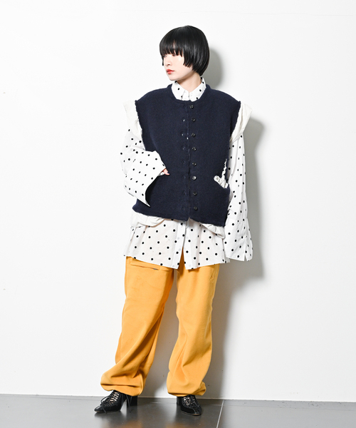 CITYSHOP ドットシャツブラック