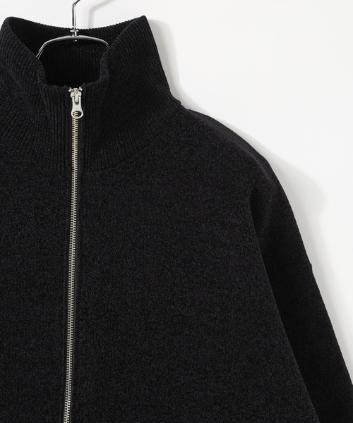 RAGEBLUE（レイジブルー）の「Zip up high gauge chenille drivers knit/ハイゲージモールジップアップドライバーズニット　カーディガン（ニット/セーター・メンズ・ブラック/ブルー・MEDIUM/LARGE）」の16枚目の写真