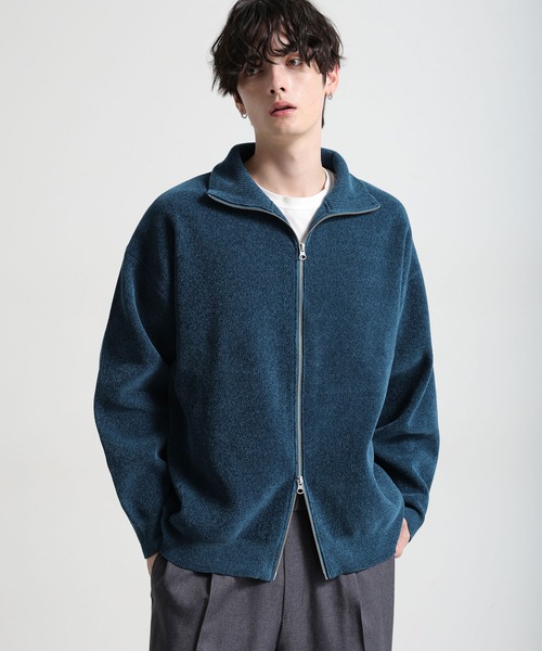 フルジップニットジャージ (Milkey Blue) ずとまよ Full Zip Knit Jersey (Milkey Blue) - ZUTOMAYO MART