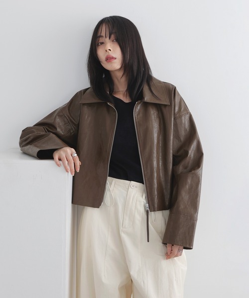 ayu × LIAN】ステンカラーカールシャギーブルゾン LIAN（リアン）の