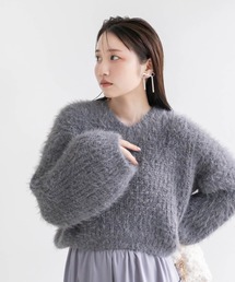RANDA（ランダ）の「ラメブレンドシャギーニットトップス（ニット/セーター）」