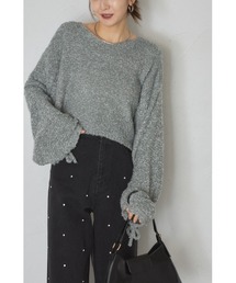 【ZOZO限定】リングヤーンドロストスリーブニット