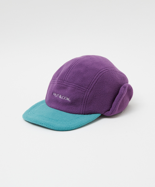 FRUIT OF THE LOOM（フルーツオブザルーム）の「【FRUIT OF THE LOOM/フルーツオブザルーム】FLEECE 耳当て付き CAP/フリースイヤーフラップ付き（キャップ・メンズ・パープル/インディゴブルー/ブラック/グレー・フリー）」の6枚目の写真