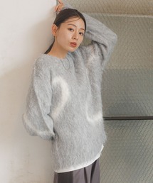 LAKOLE | 線柄シャギーニットプルオーバー / 130861(ニット/セーター)