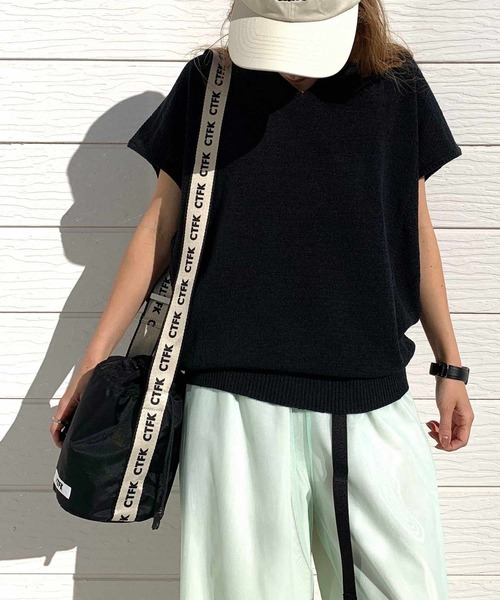 Q(キュー)の「コンビナイロンポシェット(ショルダーバッグ・レディース・ピンク/ブラック・ONE SIZE)」の15枚目の写真