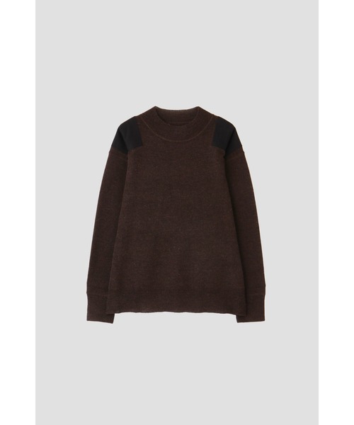 美品 2023 MHL. ニット ウール100% Lサイズ 茶色 ゆったりめ MHL.（エムエイチエル）の「DRY MERINO（ニット/セーター）」 - WEAR