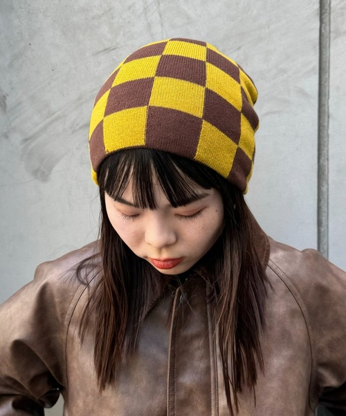 CIAOPANIC TYPY(チャオパニックティピー)の「【WEB限定】【UNISEX】アソートビーニー(ニットキャップ/ビーニー・メンズ・グレー/ブラウン/ピンク・ONE SIZE)」の3枚目の写真