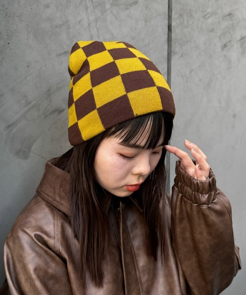 CIAOPANIC TYPY(チャオパニックティピー)の「【WEB限定】【UNISEX】アソートビーニー(ニットキャップ/ビーニー・メンズ・グレー/ブラウン/ピンク・ONE SIZE)」の9枚目の写真