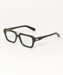 9five（ナインファイブ）の「【9FIVE】 9five VALLEY Black & 24K Gold Clear Lens Glasses（サングラス）」