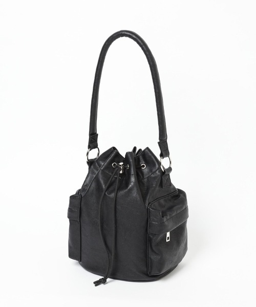 LEPSIM（レプシィム）の「フェイクレザー2WAY巾着ショルダー　152474（ショルダーバッグ・レディース・モカ/ブラック/アイボリー・ONE SIZE）」の20枚目の写真