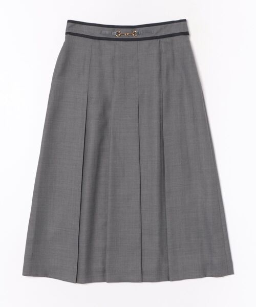 NEWYORKER（ニューヨーカー）の「TWツイル ビット付きタックフレアスカート（スカート・レディース・グレー系その他/ネイビー・9号/11号）」の11枚目の写真