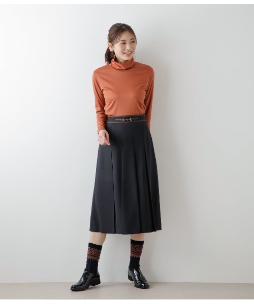 NEWYORKER（ニューヨーカー）の「TWツイル ビット付きタックフレアスカート（スカート・レディース・グレー系その他/ネイビー・9号/11号）」の14枚目の写真