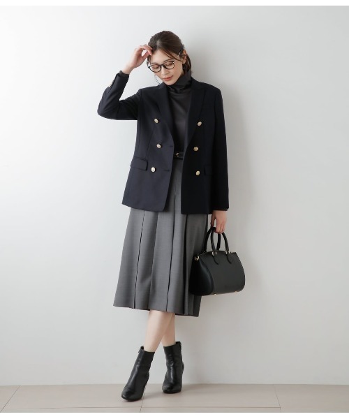 NEWYORKER（ニューヨーカー）の「TWツイル ビット付きタックフレアスカート（スカート・レディース・グレー系その他/ネイビー・9号/11号）」の21枚目の写真