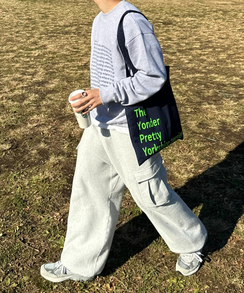 CIAOPANIC TYPY（チャオパニックティピー）の「【WEB限定】【UNISEX】メッセージロゴ裏毛スウェット（スウェット・レディース・グレー系その他/チャコールグレー/グレー/ネイビー/パープル/イエロー/ブラウン/ブラック・LARGE/MEDIUM）」の19枚目の写真