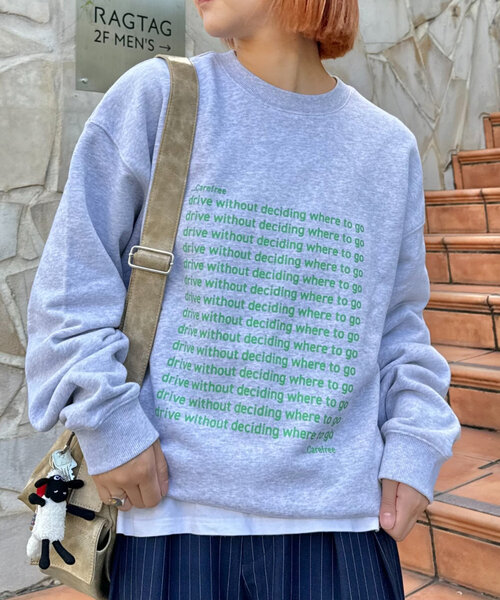 CIAOPANIC TYPY（チャオパニックティピー）の「【WEB限定】【UNISEX】メッセージロゴ裏毛スウェット（スウェット・レディース・グレー系その他/チャコールグレー/グレー/ネイビー/パープル/イエロー/ブラウン/ブラック・LARGE/MEDIUM）」の20枚目の写真