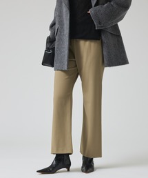 2WAYバックピーチセミフレアーパンツ/秋服/冬服/オフィスカジュアル