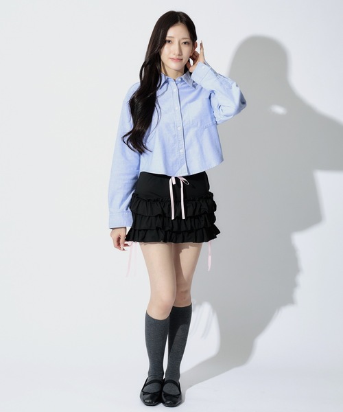 Ribbon Balloon Skirt / リボンバルーンミニスカート（スカート