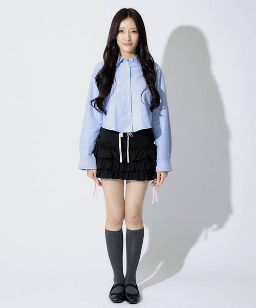 [Sinoon]RIBBON MINI スカート★新作・24SS★韓国ファッション★ Ribbon Balloon Skirt / リボンバルーンミニスカート（スカート