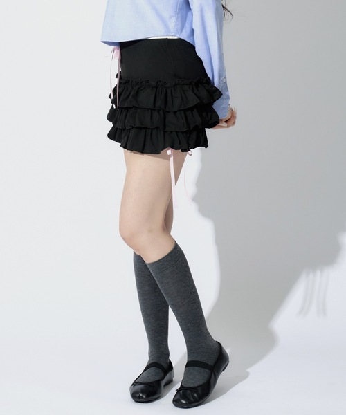 Ribbon Balloon Skirt / リボンバルーンミニスカート（スカート