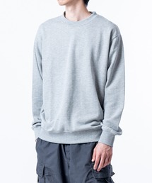 TETE | 【TETE SELECTION】［普段着にも部屋着にも使いやすい］スタンダードサイジングベーシックデザインツイルコットン素材クルーネックスウェットトレーナー(スウェット)