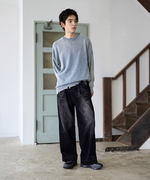 Bleme（ブレム）の「クラシック ヘビーコーデュロイ ワイドスラックス パンツ【セットアップ対応】（スラックス・メンズ・ブラック/カーキ/ブラウン/カーキ系/ブラウン系/ブラック系・S/M/L/XL）」の9枚目の写真