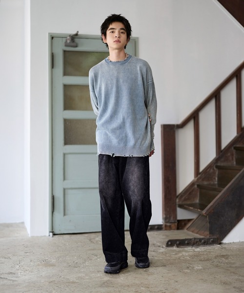 Bleme（ブレム）の「クラシック ヘビーコーデュロイ ワイドスラックス パンツ【セットアップ対応】（スラックス・メンズ・ブラック/カーキ/ブラウン/カーキ系/ブラウン系/ブラック系・S/M/L/XL）」の10枚目の写真