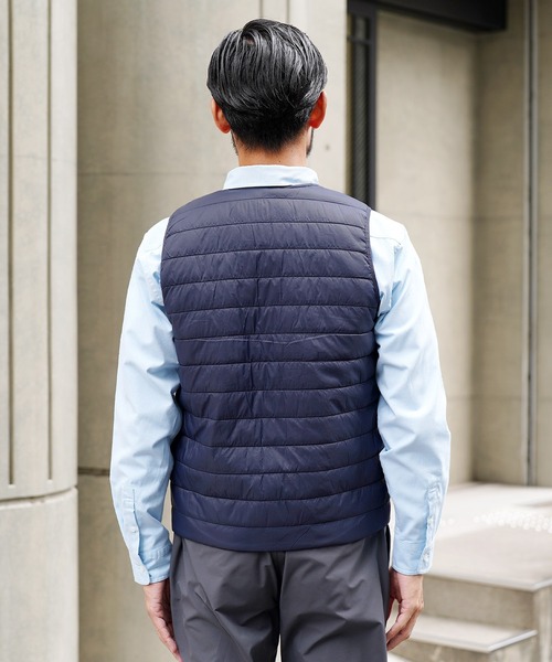 jiggys shop（ジギーズショップ）の「ナイロンタフタインナー中綿ベスト（ダウンベスト・メンズ・チャコールグレー/ブラック/ネイビー・MEDIUM/LARGE/X-LARGE）」の13枚目の写真