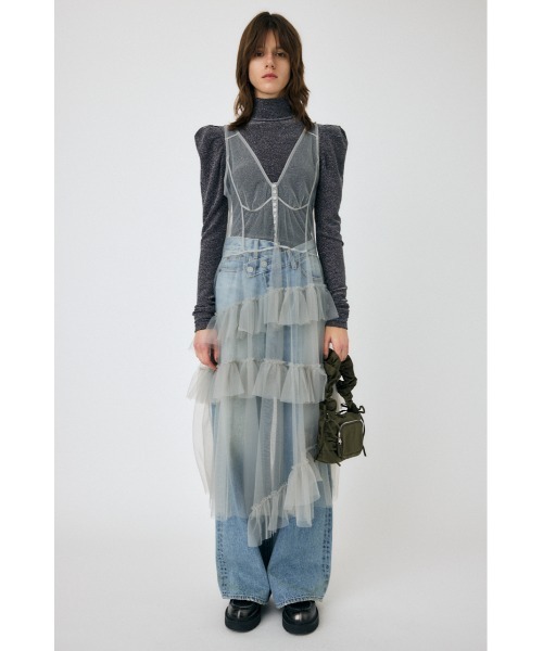 ※ZOZOTOWN売り切れ！MOUSSY/MESH LAYEREDドレス/未使用 セール】MESH LAYERED ドレス（ワンピース）｜MOUSSY（マウジー