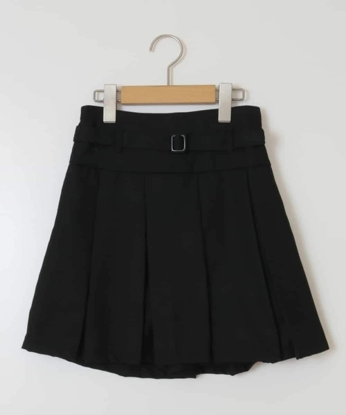a.v.v（アーヴェヴェ）の「[100-130]ベルト付きプリーツスカパン（その他パンツ・キッズ・ブラック/ブルー/ベージュ・100/110/120/130）」の7枚目の写真