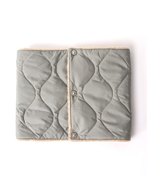 TAION(タイオン)の「【TAION/タイオン】MILITARY R/S VOLUME DOWN NECK WARMER(マフラー・メンズ・ミント/ベージュ/ブラック/チャコールグレー・FREE)」の5枚目の写真